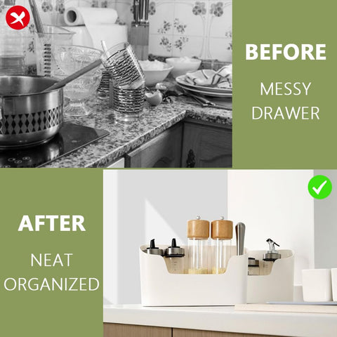 KARBAG 2 Pieces Kitchen Cabinet Door Storage Box, Self-Adhesive Wall Mounted Storage Box Wrap Organizer Container Storage Organizer Space Saving for