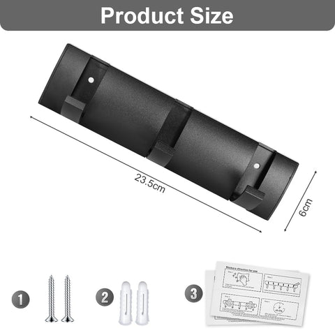 flintronic Wall Mounted Floating Rack with 3 Hooks, Foldable Metal Wall Hook, Space Aluminum Material Coat Hook Rack Wall Hanger