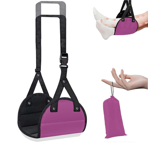 Foot Hammock for Flight, Airplane Essentials, Plane Essentials Pink