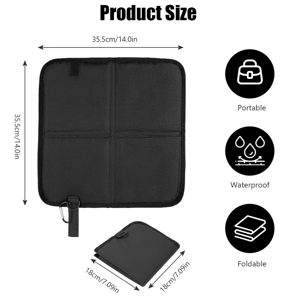 OSDUE Folding Hiking Sit Mat, 36cm x 36cm Waterproof Sitting Mat for Hiker