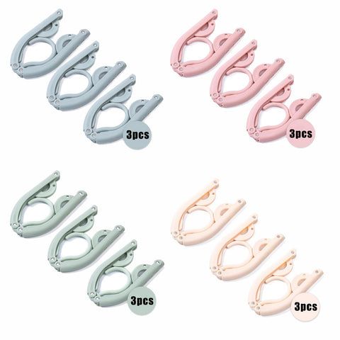 12pcs Folding Clothes Hangers, LOMYLM Travel Hangers Foldable