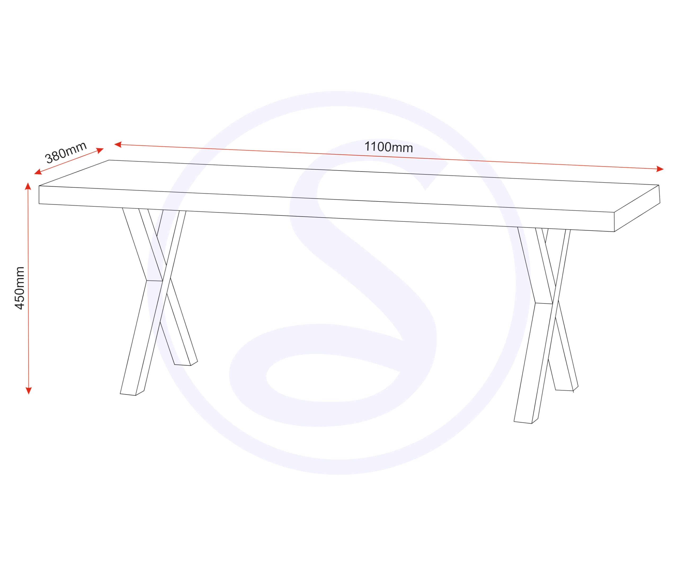 Seconique Buxton Dining Bench Set In Light Oak Effect/Black