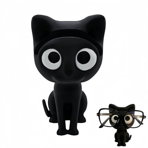 Cuikaan Cat Glasses Holder Stand,3D Printed Animal Glasses Stand for Desk & Living Room Decor,Cat G/lasses Holder,Eyeglasses & Sunglasses