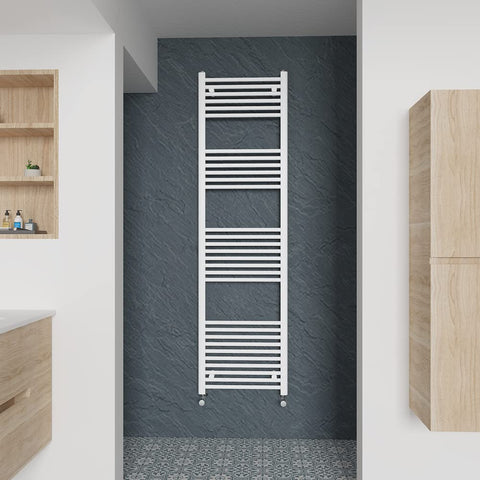 Warmehaus Straight Heated Towel Rail White Radiator 1800x500mm