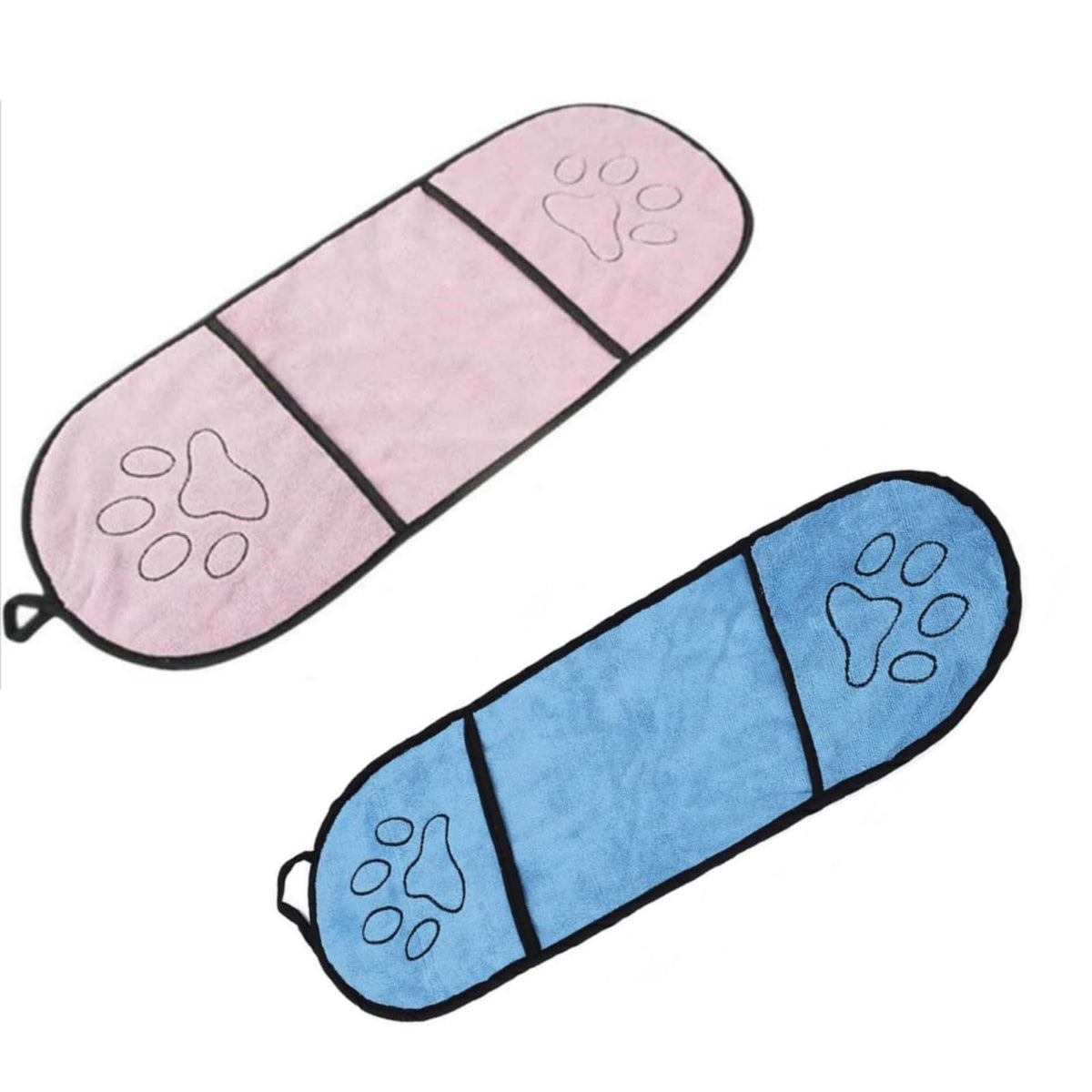 CHUANGOU Pack of 2 Pet Bath Towel, Pet Towel, Microfibre Pet Bath Towel, Dog Towel, Quick-Drying Pet Drying Towel,Dog Towel Super Absorbent Dog Towels