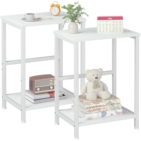 AMHANCIBLE Side Tables Set of 2, Bedside Tables, Coffee Table living room