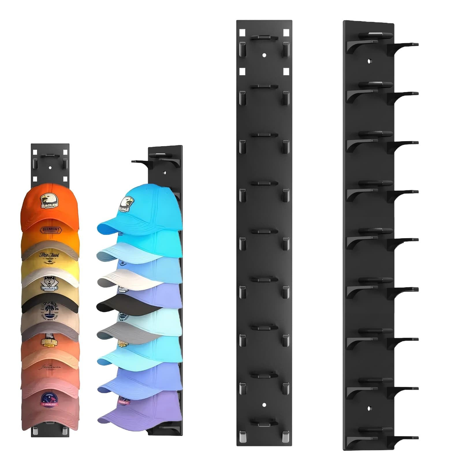 2 Pack Hat Organizer for Baseball Caps, Multilayer Storage Display Holder