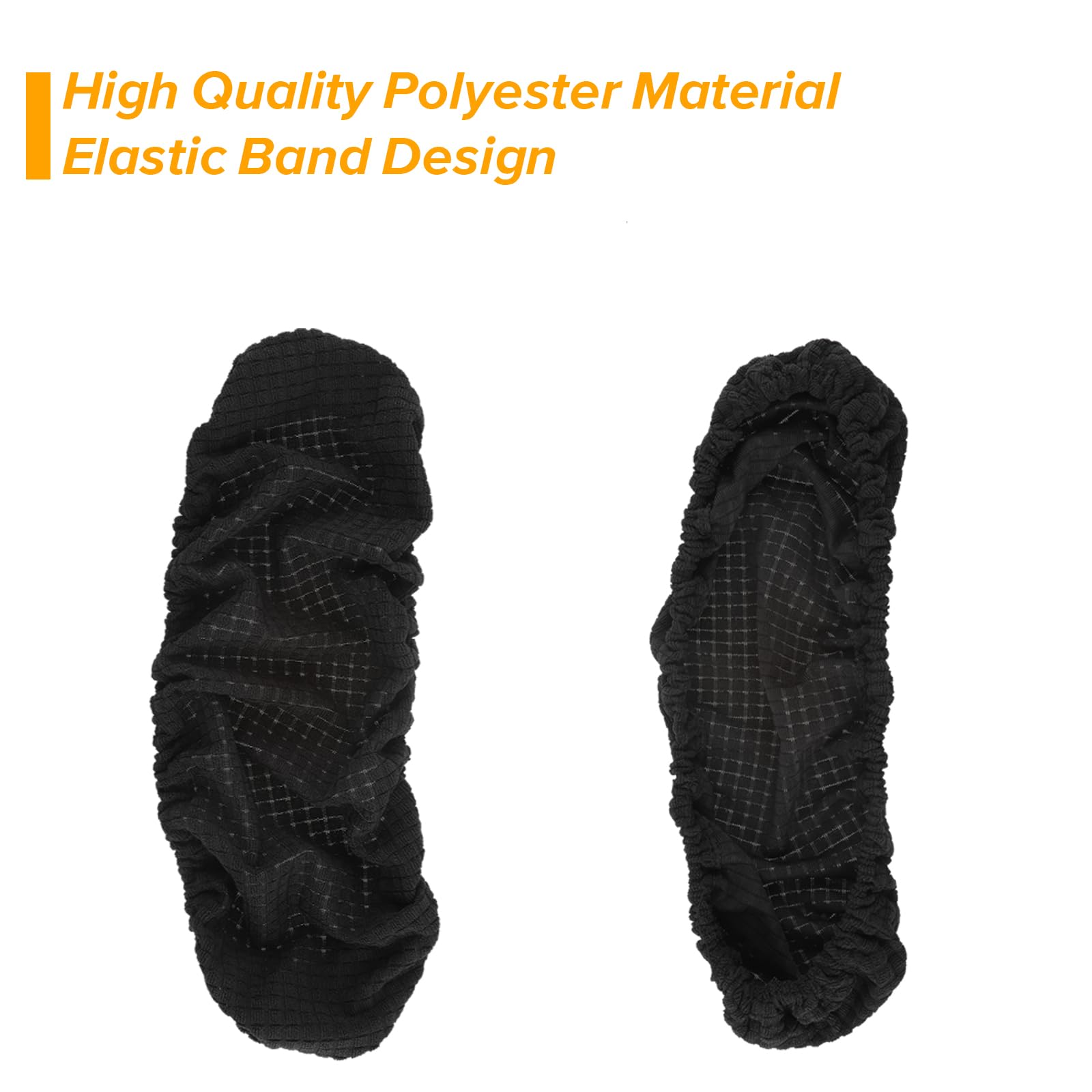 2PCS Office Chair Arm Covers Removable 30cm Polyester Gaming Chair Armrest Slipcovers