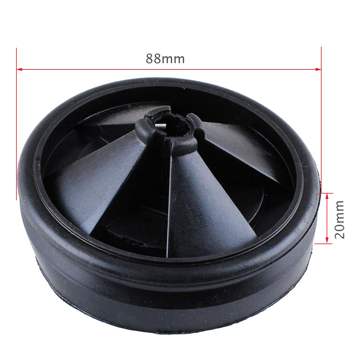 Carkio Garbage Disposal Splash Guard 88mm Food Waste Disposer Accessories Rubber Garbage Disposal Splash Guard Sink Strainer Compatible with