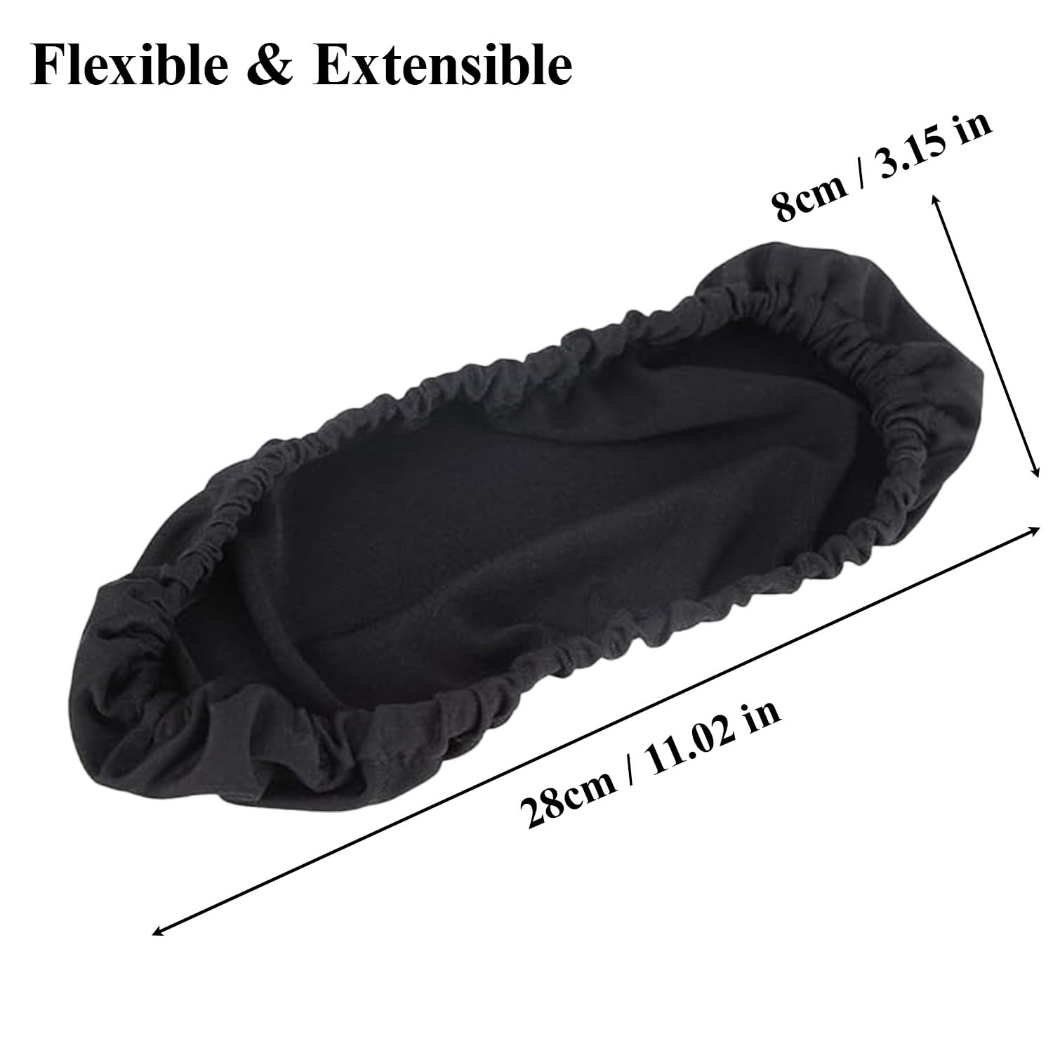 YAshunbeiYL 2Pcs Office Rotating Chair Armrest Covers Elastic Chair Armrests Cover Removable Arm Rest Pads Stretch Protector for Home Office Black