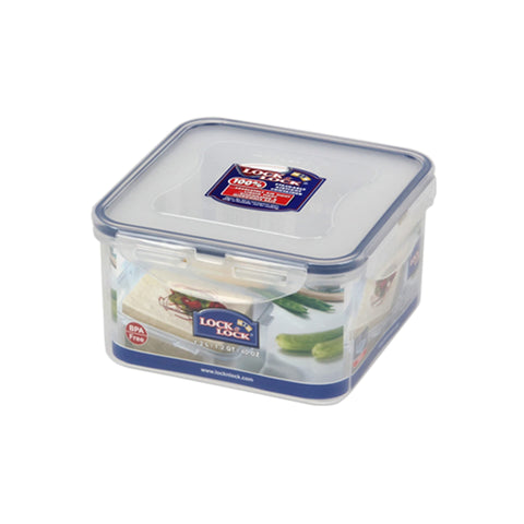 LocknLock PP Classic Food Storage Container with Serving Insert, 1.2 L, 155 x 155 x 87 mm, 100% Airtight and Waterproof, Clever Lock System