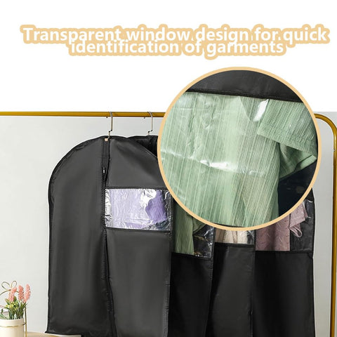 Heucadup suit bags for men 5 Pieces suit covers for men 120 x 60 cm garment bags with Zipper dress bag, clothes covers, garment covers for clothes