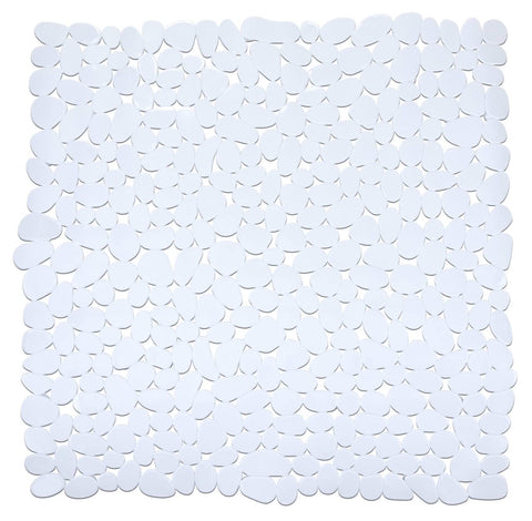 WENKO 20277100 Shower mat Paradise White - anti-slip, Thermoplastic elastomer (TPR), 54 x 54 cm, White
