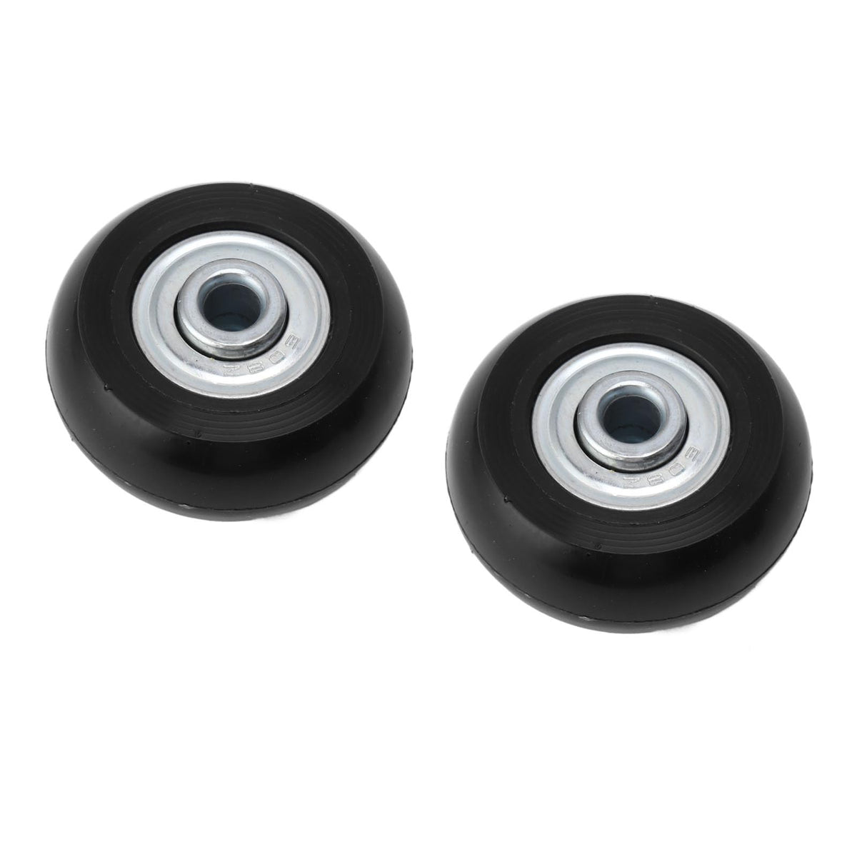 2PCS 50mm Replacement Suitcase Caster Wheels - Rubber Caster with Bearings, Luggage Wheels Rep Kit for Trolley Cases, Easy Installation for Rolling