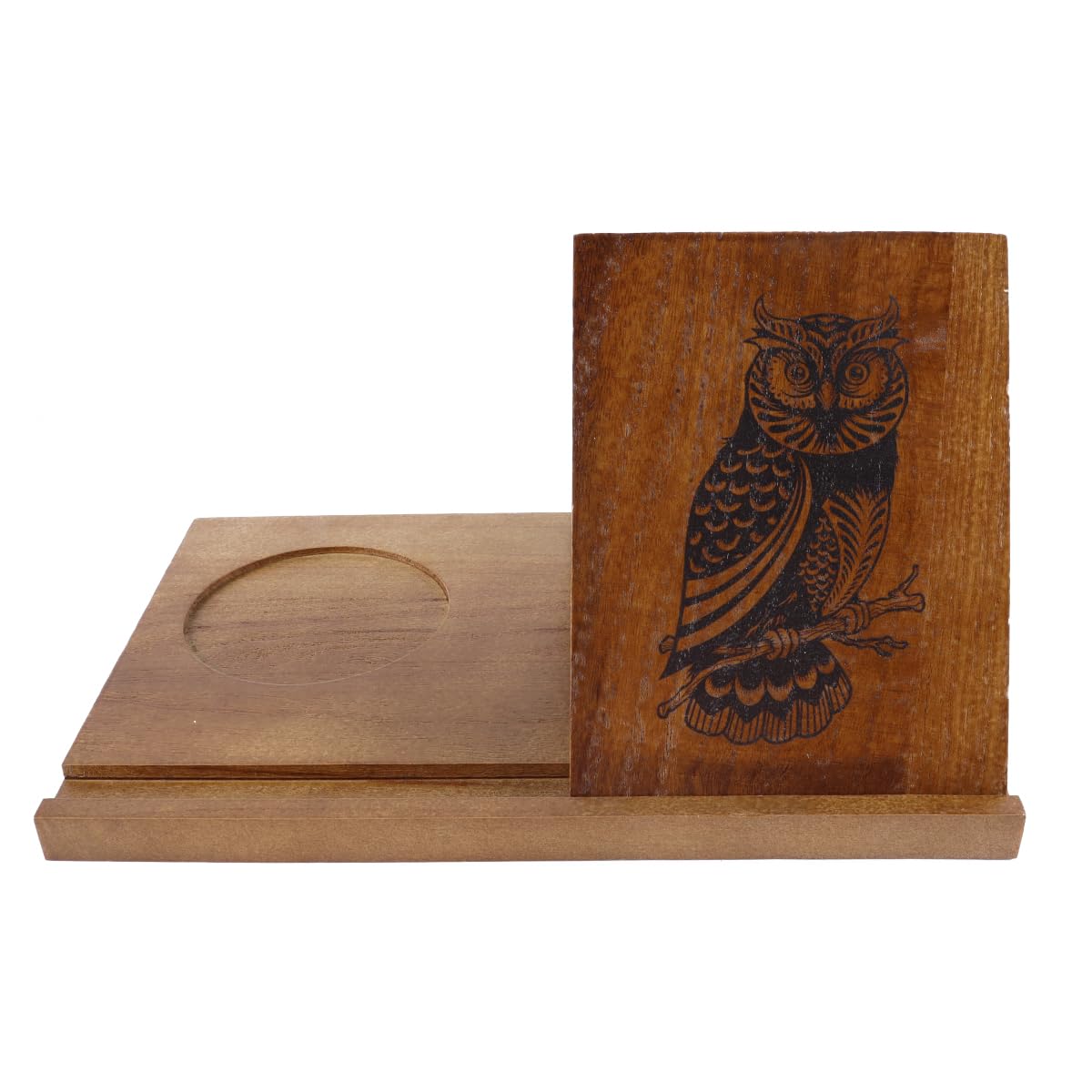 Nicear Small Reading Book Stand Triangle Book Holder Short Premium Wooden Valet Simple Bookshelf For Bedroom Bedside Table Office Desk Library Or