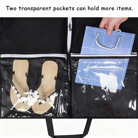 Dance Garment Bag for Kids, Foldable Costume Storage with Zipper, Waterproof Clothes Covers, Clothes Protector for Dresses & Suits
