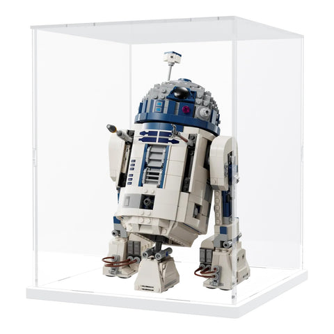 Nynelly Acrylic Display Case for Lego Star Wars Helmet Mandalorian Helmet for Lego R2D2 Models Figures