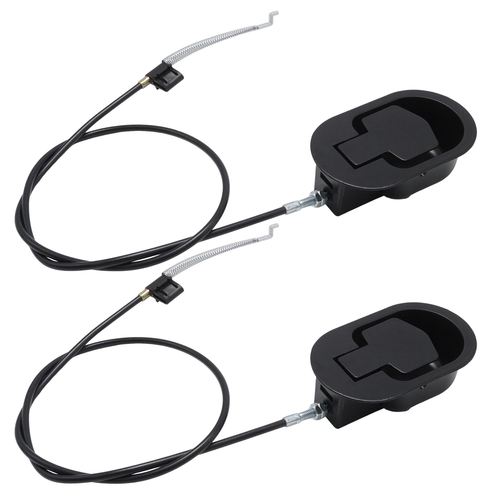 MospdyGear 2-Piece Recliner Handle Repair Kit, Universal Black Metal Release Pull with Cable for Reclining Sofas