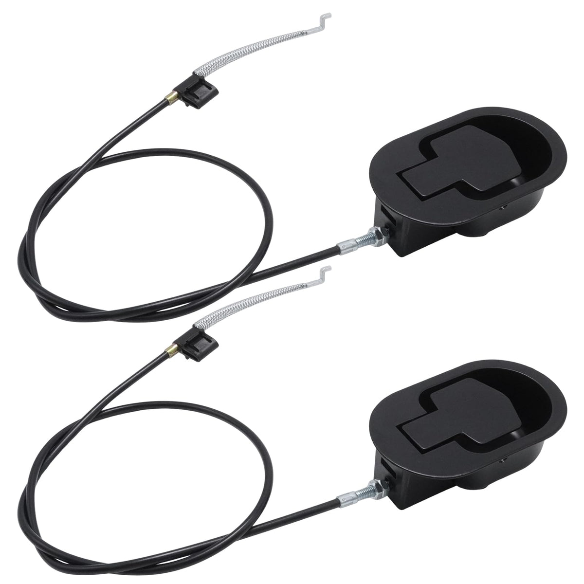 MospdyGear 2-Piece Recliner Handle Repair Kit, Universal Black Metal Release Pull with Cable for Reclining Sofas