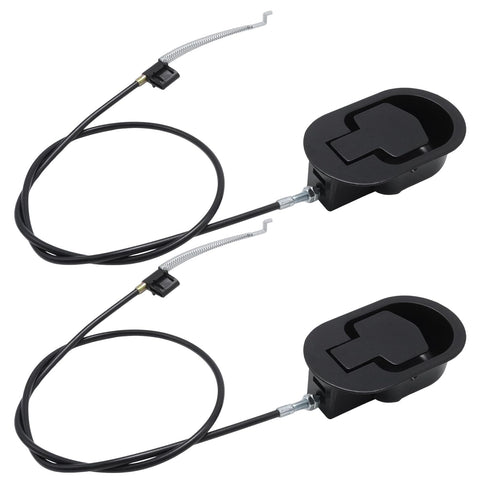 MospdyGear 2-Piece Recliner Handle Repair Kit, Universal Black Metal Release Pull with Cable for Reclining Sofas