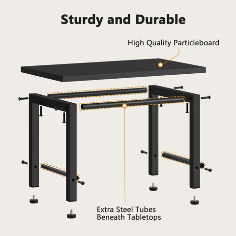 Gewudraw Desktop Printer Stand, Desk Shelf for Home Office, 39 x 28 x 30 CM