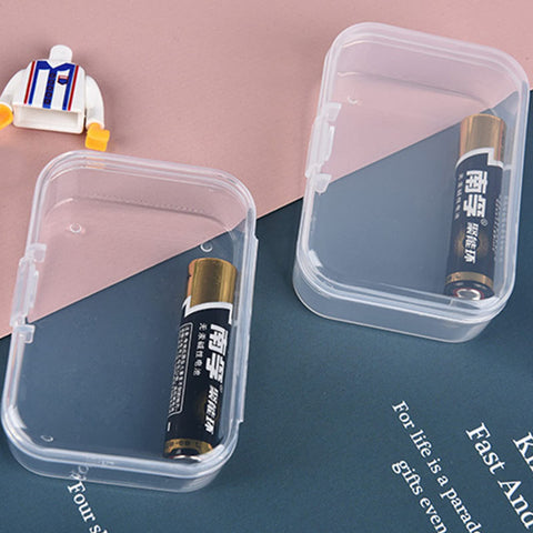 100 Pack Mini Clear Plastic Storage Containers, 65 x 45 x 20 mm