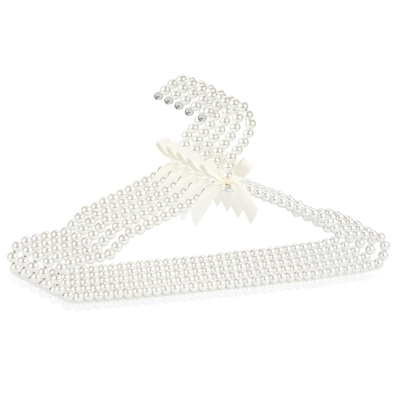 Adorila Pearl Hangers 40cm for Wedding Dress Bridal Gown, 5-Pack