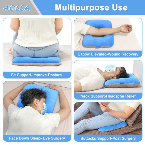 Mybow Donut Pillow Seat Cushion for Tailbone Pain Relief – Pressure Relief Ring Cushion for Haemorrhoids, Bed Sores, Pregnancy
