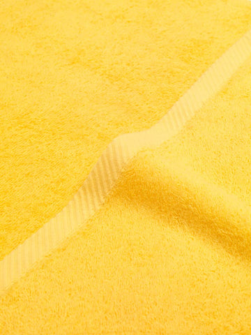 Top Towel - Plus - Large Bath Towels - Bathroom Towels - 2 Hand or Sink Towels - 50 x 100 cm - 100% Cotton - Lemon