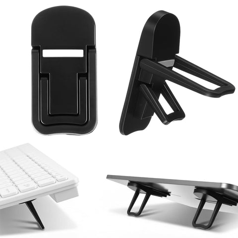 Xinjoduz 2PCS Mini Portable Keyboard Riser, Adjustable Foldable Laptop Keyboard Stand with Dual Tilt Angle Settings