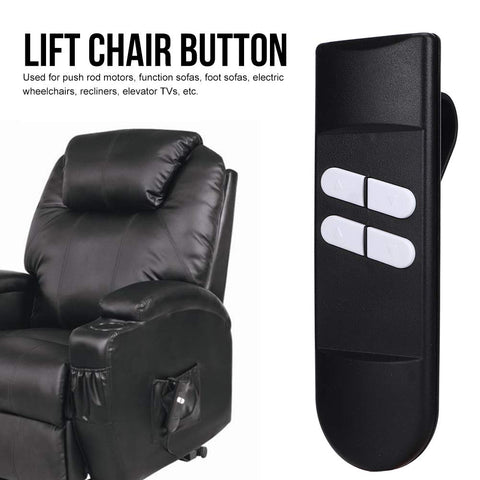 4 Button Remote Control Handset Manual Lift Chair Portable Parts Switch Replacement Electric Tilt Controller for Sofas, Wheelchairs, etc