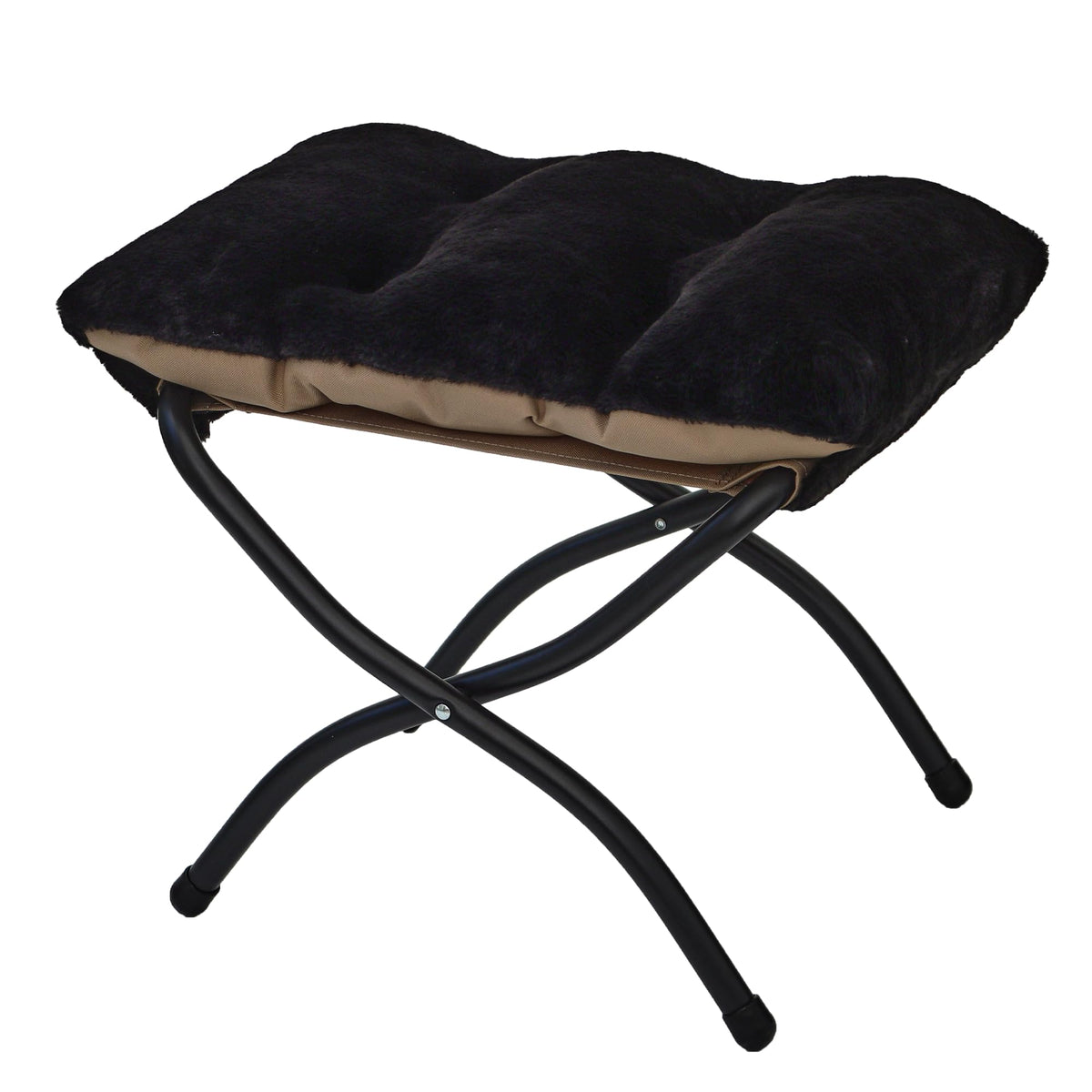 Mordchil EU 15"(H) Folding Ottoman, Foldable Footrest Stool, Portable Small Foot Stool for Couch, Collapsible Foot Rest Ottoman for Sofa
