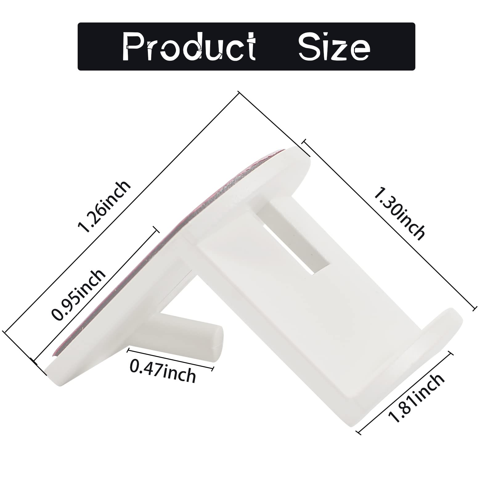10 Pack Adhesive Hat Holder Cap Hook for Wall Mount No Drilling Hat Rack