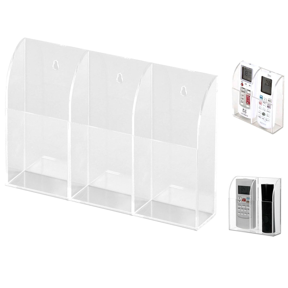 Discoball Desktop Remote Control Holder Acrylic Remote Control Socket Air Condition TV Remote Control Storage Box Wall Mount Organizer Case