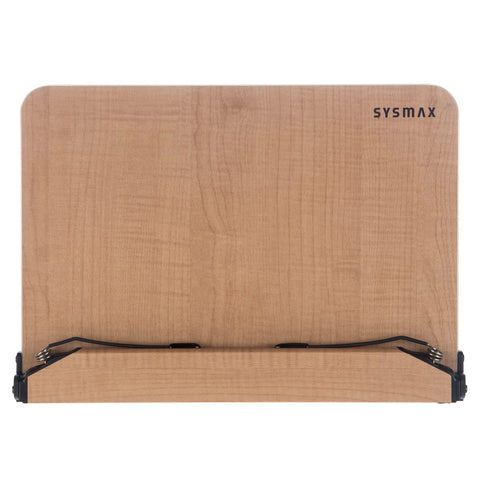 Sysmax Natural Wood Book Stand Reading Stands Laptop Holder Angle Adjustable (Large)
