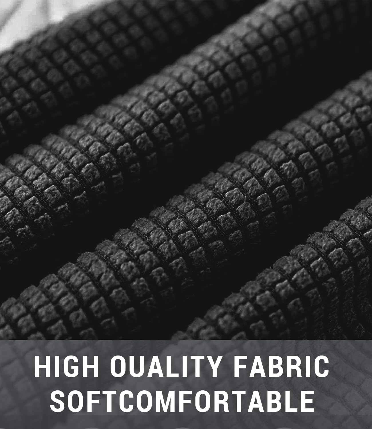 FANSU Headboard Cover for Single Double King Size Bed, Polar fleece Dustproof Headboard Wrap
