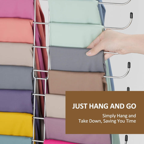 Legging Organizer for Closet, Rotatable Yoga Pants Hanger for Women's XS-XL and Girls' Leggings, Holds Up to 20 Pairs