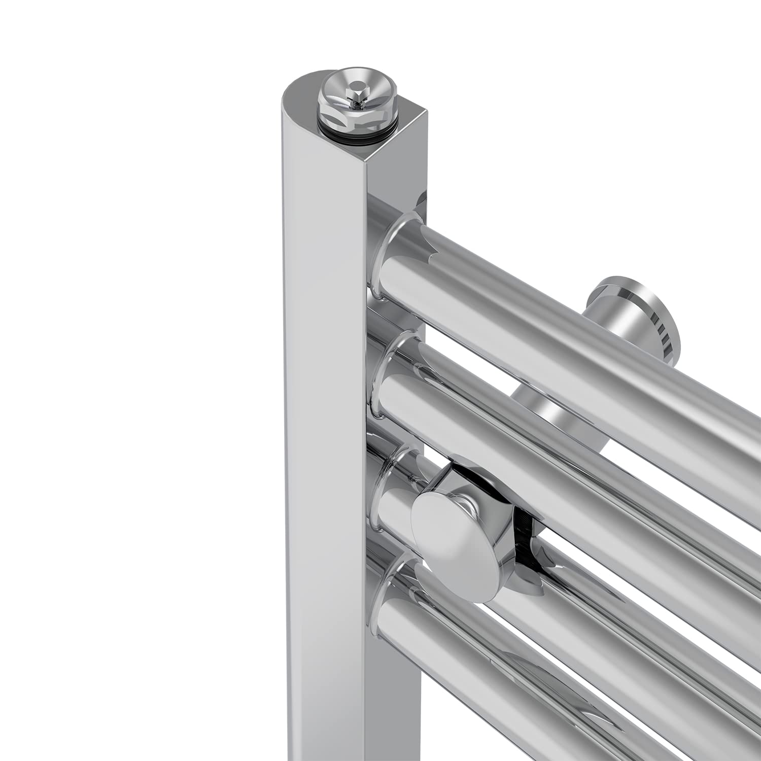 NRG Chrome Heated Towel Rail Straight Designer Radiator, 1600×600mm