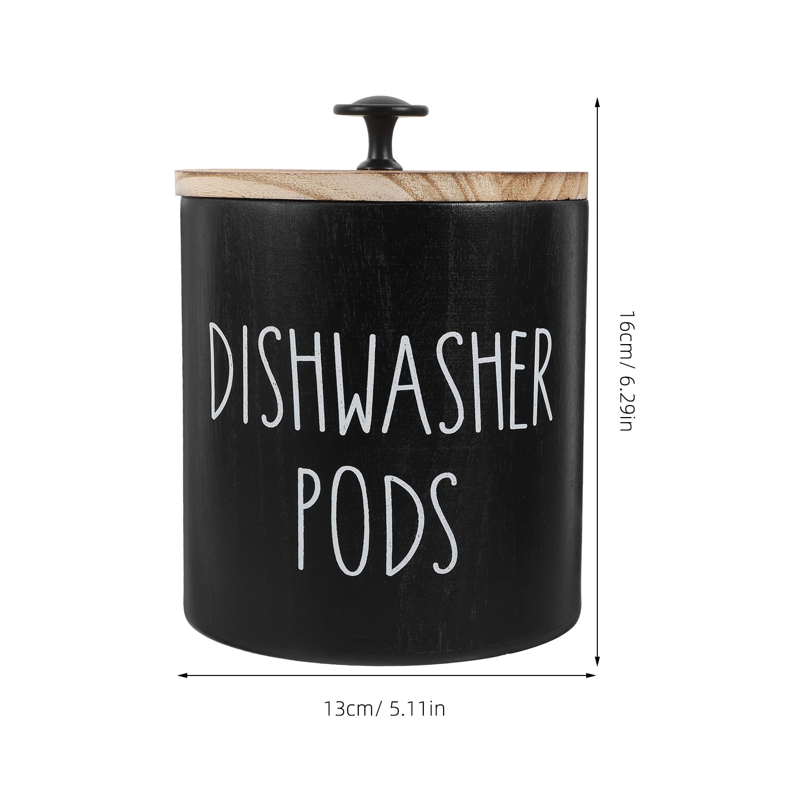 Zerodeko Round Dishwasher Pod Holder with Lid Laundry Storage Container Lidded Storage Box for Dishwasher Tablets Laundry and Small Beads Kitchen
