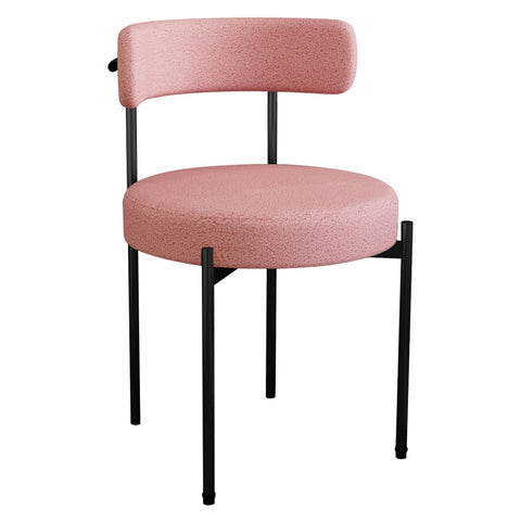 YEEFY Desk Chair No Wheels Vanity Chair Comfy Accent Chair for Living Dining Room Bedroom Home Office Mid Century Modern Upholstered Armless Chair