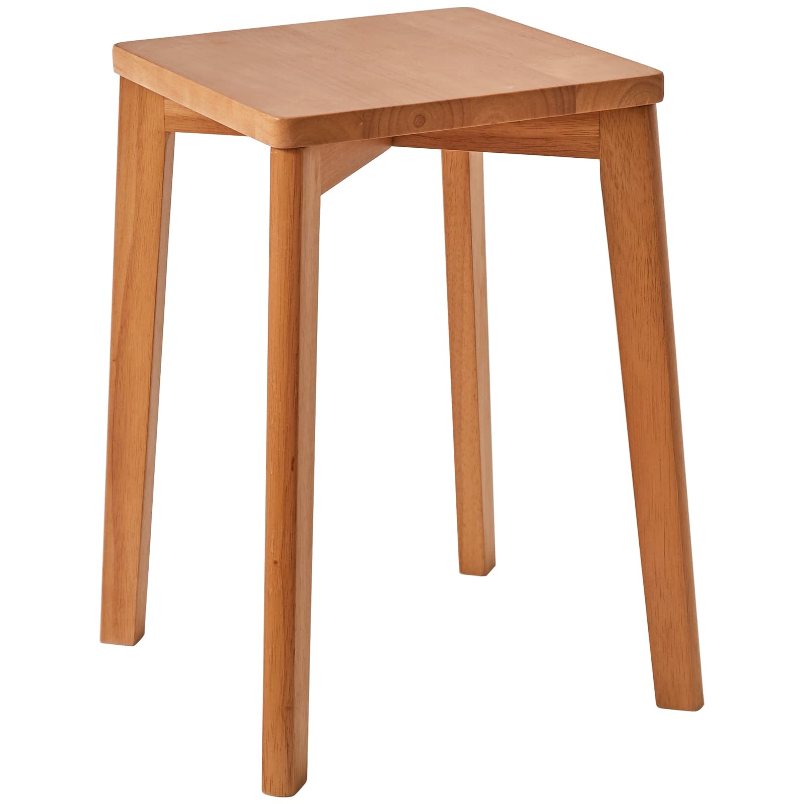 IBUYKE Square Wooden Stool, Stacking Stools, Wood Makeup Stool RF-1502