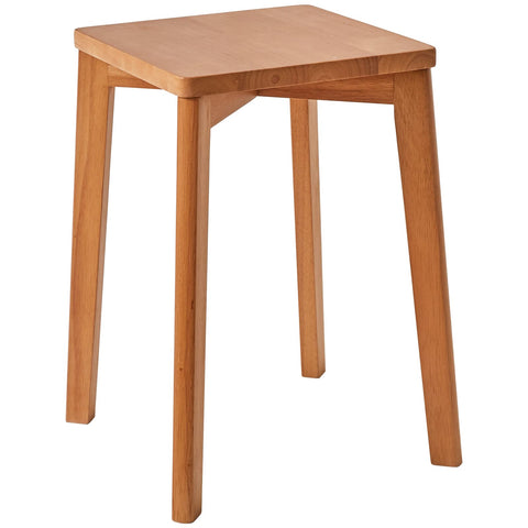 IBUYKE Square Wooden Stool, Stacking Stools, Wood Makeup Stool RF-1502