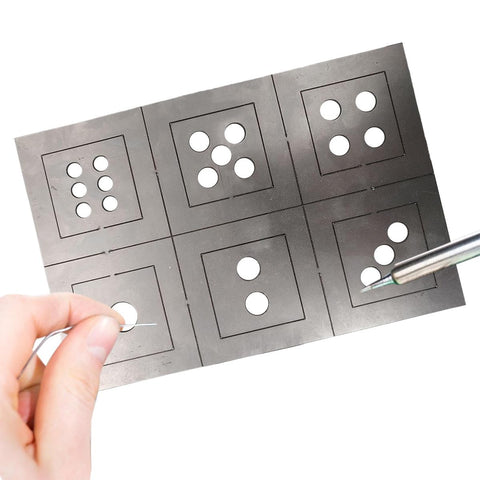 VOANZO Stainless Steel Welding Mold Welding Plate Practice Beginner Welding Practice Novice Practice Welding Sheet Dice Welding Kit Low Carbon Steel