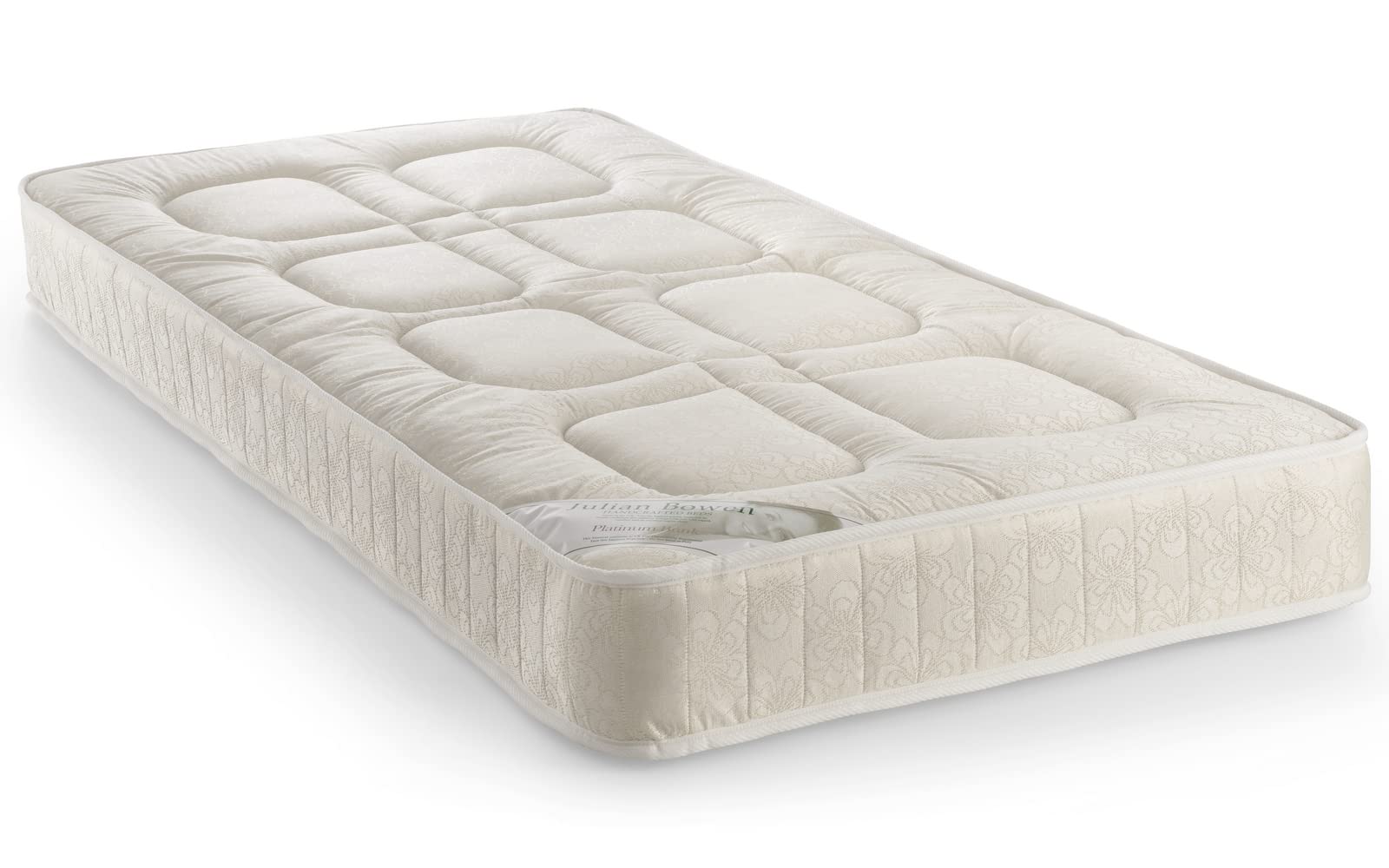Julian Bowen Platinum Bunk Mattress, Single, 90cm - H18 x W91.5 x D191cm