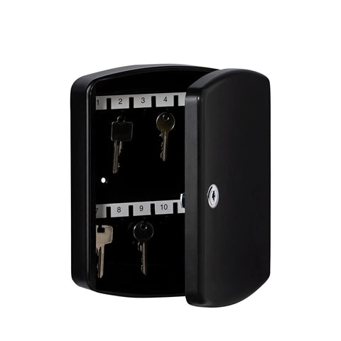 BURG-WÄCHTER, Key Cabinet, 24 Hooks, Sheet Steel, Height: 255 mm, KB 24 S, Black