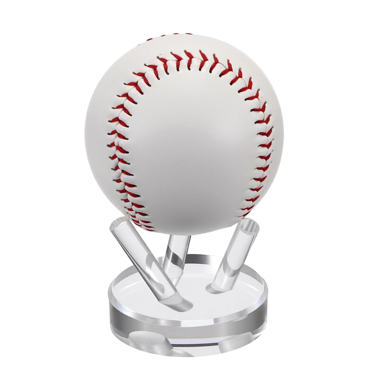 OLegei 1Pcs Mini Acrylic Tripod Stand, Baseball Display Holder for Tennis, Golf, Cricket, Crystal Sphere Geode Rock Clearly Display Base