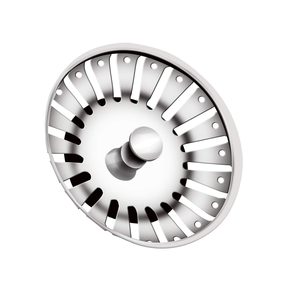 1 PC 84mm Kitchen Sink Plugs, Stainless Steel Kitchen Sink Strainer Plug Waste Stopper Sink Strainer Replacement Sink Plug Basket Strainer Sink Drain