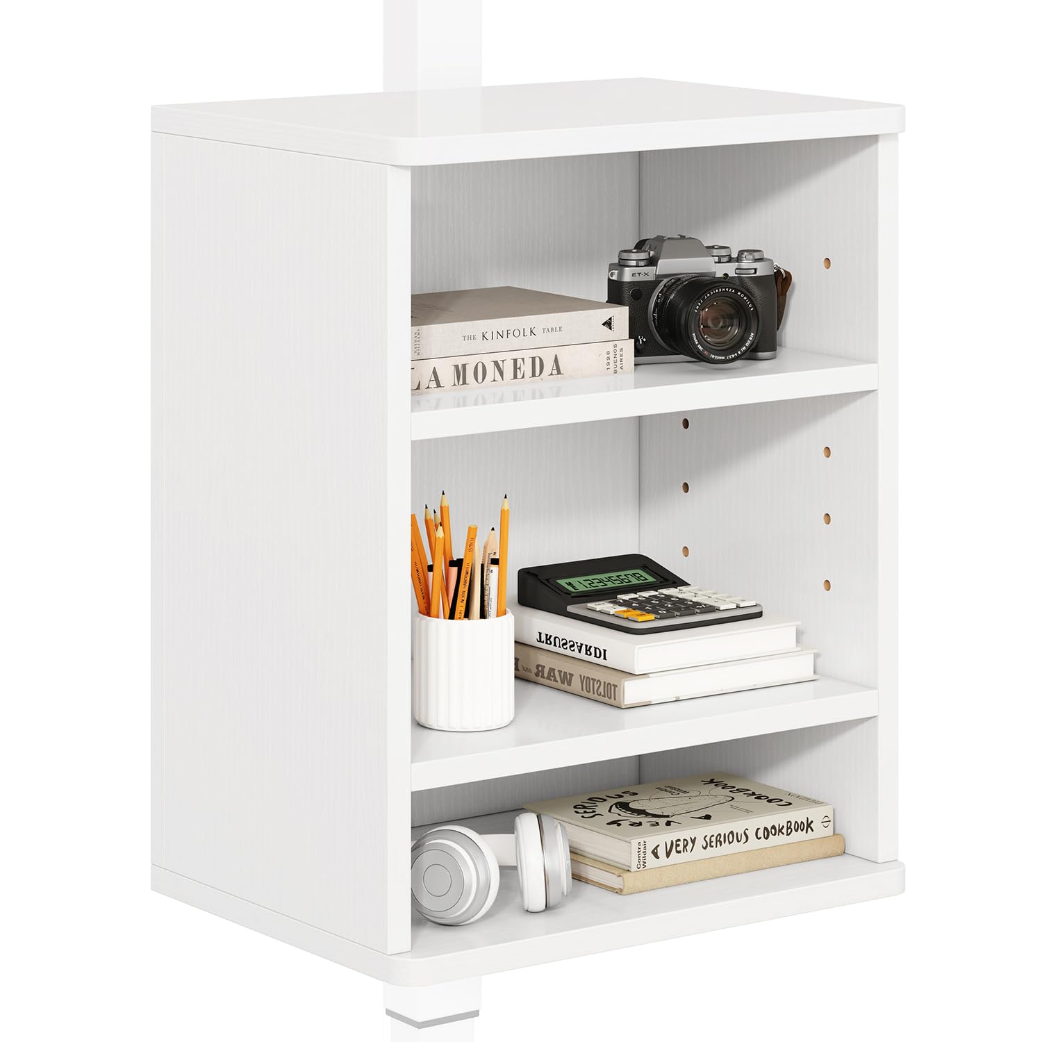 IBUYKE Under Desk Storage Cabinet Clamp on Desk Legs Shelf UTMZ012W