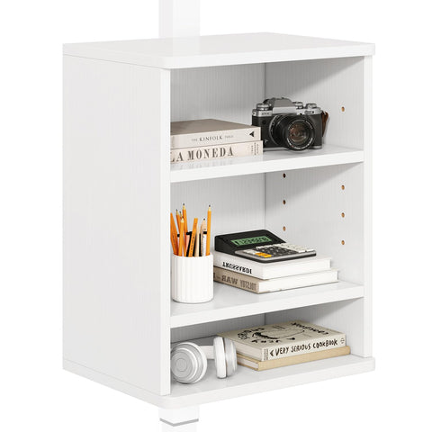 IBUYKE Under Desk Storage Cabinet Clamp on Desk Legs Shelf UTMZ012W