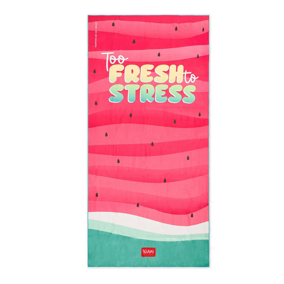 Legami - Lightweight Beach Towel, Microfibre Beach Towel, Compact Beach Towel, Sandproof, Quick Drying, Ultra Absorbent, Space Saving Towel